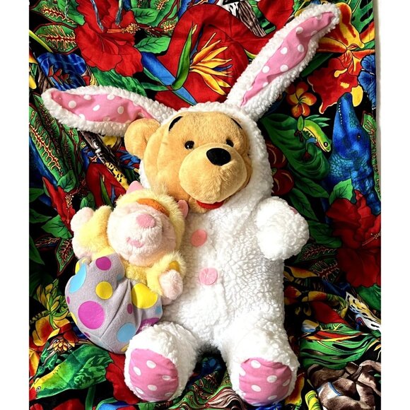 Disney Other - Disney's Winnie The Pooh & Piglet Easter Bunny 20" Plush